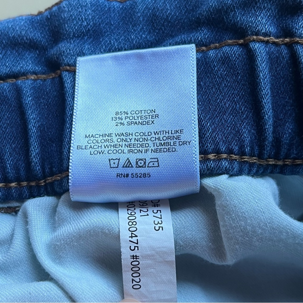 Express Women's Super High Rise Supersoft Knit Jogger Dark Blue Jeans Size 10R - Picture 6 of 6